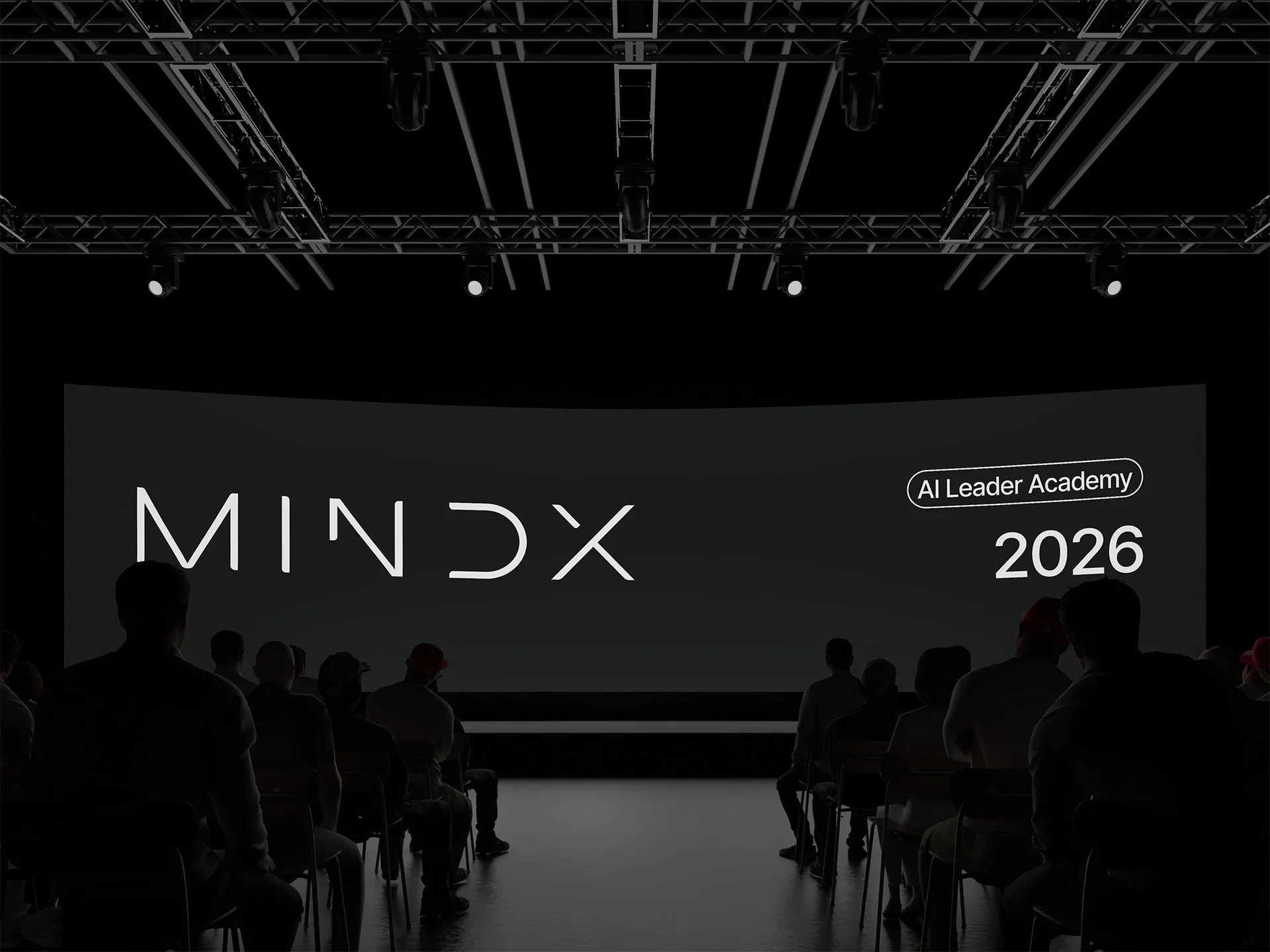 Scena AI Leader Academy 2026 z logo MindX